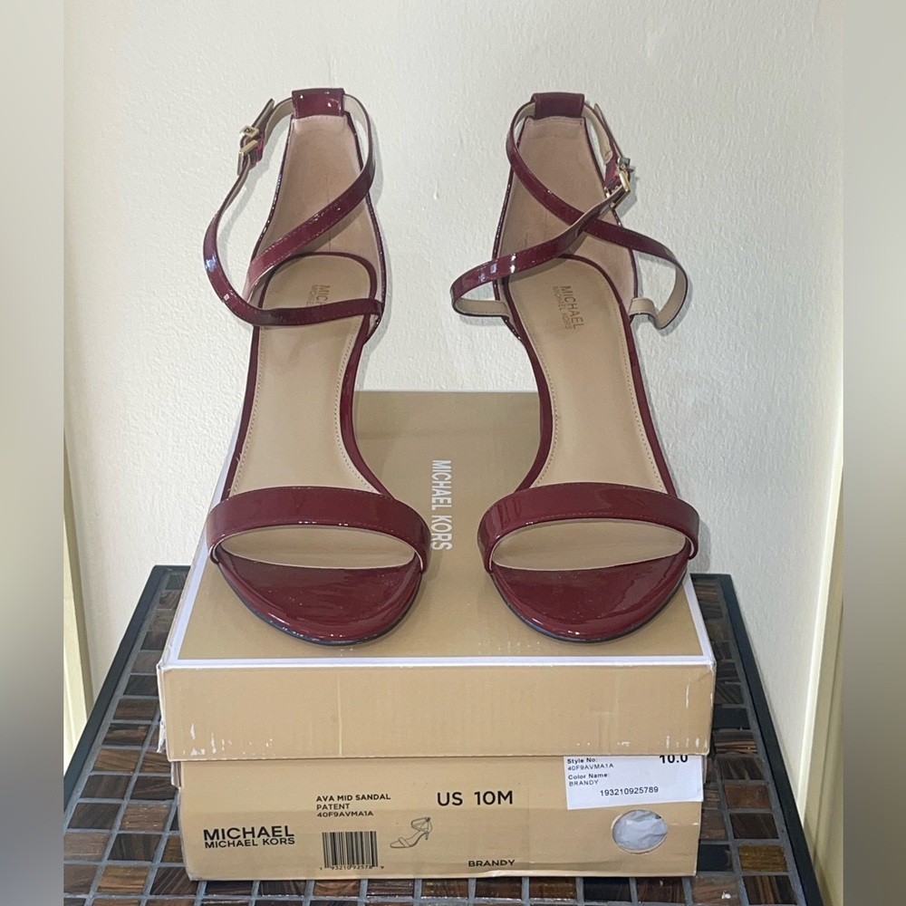 Michael Kors Red Stiletto Heels Elegant Design